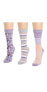 ფოტო #6 პროდუქტის Women's 3 Pack Cotton Compression Crew Socks, Lavender, One Size