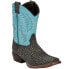 Фото #2 товара Nocona Boots Fynn Embroidery Square Toe Cowboy Toddler Boys Black, Blue Casual