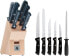 Фото #2 товара WMF Classic Line Knife Block with Knife Set, 7 Pieces, Equipped, 5 Knives, 1 Sharpening Steel, 1 Block & WMF Kitchen Scissors 21 cm, Household Scissors with Saw Cut, Stainless Steel, Plastic Handle,