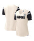 ფოტო #2 პროდუქტის Women's White Las Vegas Raiders Kick Start V-Neck T-shirt