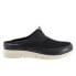 Softwalk Aberdeen Sport S2300-001 Womens Black Wide Leather Clog Flats Shoes