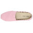 Фото #4 товара TOMS Alpargata Canvas Slip On Womens Pink Flats Casual 10017736T
