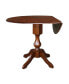 Фото #4 товара 42" Round Dual Drop Leaf Pedestal Table
