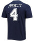 Men's Dak Prescott Navy Dallas Cowboys Player Icon Name and Number T-shirt