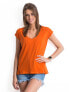 Фото #5 товара T-shirt-RV-TS-4839.55P-ciemny pomarańczowy