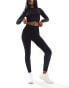 Фото #3 товара ASOS 4505 Icon seamless full length rib gym legging in black