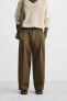 COTTON - LINEN BALLOON FIT TROUSERS