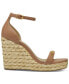 Фото #2 товара Yulissa Embellished Ankle-Strap Espadrille Wedge Sandals