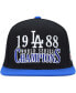 Men's Black Los Angeles Dodgers World Series Champs Snapback Hat