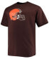 Фото #3 товара Men's Big and Tall Nick Chubb Brown Cleveland Browns Player Name Number T-shirt