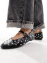 Фото #5 товара Stradivarius studded ballet shoe in black