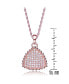 ფოტო #3 პროდუქტის Sterling Silver Cubic Zirconia Triangle Shaped Pendant