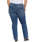 Фото #2 товара Plus Size Mid Rise Flap Pocket Bootcut Jeans