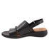 Фото #4 товара Softwalk Tulare S2114-001 Womens Black Narrow Slingback Sandals Shoes 11