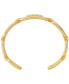 ფოტო #2 პროდუქტის 14K Gold Plated Frozen Empire Link Cuff Bracelet