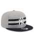 Фото #2 товара Men's Gray, Navy New York Yankees Band 9FIFTY Snapback Hat