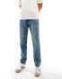 Фото #1 товара DTT rigid straight fit jeans in mid blue