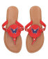 ფოტო #2 პროდუქტის Women's Washington Capitals Die-Cut Logo Flip Flops