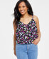 Фото #1 товара Women's Floral-Print Camisole Top, Created for Macy's