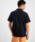 ფოტო #2 პროდუქტის Men's Relaxed-Fit Logo-Print Button-Down Shirt, Created for Macy's