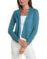 Eileen Fisher Linen-Blend Cardigan Women's Blue 1X