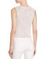 Theory Wome Sleeveless Crewneck Cropped Pull Over Malda Meridian sweater Beige S