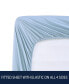 Фото #4 товара Solid Cotton Percale 3 Piece Sheet Set, Twin