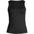 Women's Long Chlorine Resistant High Neck UPF 50 Modest Tankini Swimsuit Top