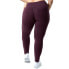 Athletic Works Core Active Legging Women's 2X 20W-22W Eggplant Cotton Stretch