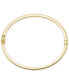 ფოტო #3 პროდუქტის Square Tube Hinge Bangle Bracelet in 14k Gold