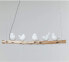 Kare Design Table Lamp Animal Birds White Table Lamp Porcelain Shade Concrete Base Brass Pole 52 x 35 x 25 cm (H x W x D)