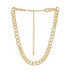 ფოტო #1 პროდუქტის Bold and Gold Plated Crystal Link Chain Necklace