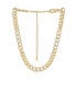 ფოტო #1 პროდუქტის Bold and Gold Plated Crystal Link Chain Necklace