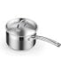 Фото #1 товара Saucepan with Lid 18/10 Stainless Steel, 3-Quart Professional Sauce pot Mini Milk Pan, Oven Safe 500 , Compatible with All Stovetops, Silver