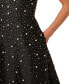 ფოტო #4 პროდუქტის Women's Beaded Fit & Flare Taffeta Dress