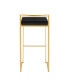 Фото #10 товара Барный стул золотой LumiSource Fuji, комплект из 2 шт.