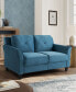 56.3" W Polyester Harvard Loveseat with Curved Arms