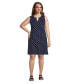 ფოტო #1 პროდუქტის Plus Size Cotton Jersey Sleeveless Swim Cover-up Dress Print