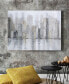 Foggy City Textured Metallic Hand Painted Canvas Wall Art, 30" x 40"