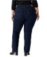 Фото #2 товара Plus Size Classic Mid-Rise Straight-Leg Jeans