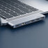Фото #2 товара Wielofunkcyjny HUB port do MacBook Pro / Air 2x USB-C na USB-C HDMI 3x USB 3.0 - szary