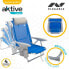 Folding Chair with Headrest Aktive Gomera Blue 51 x 76 x 45 cm (2 Units)