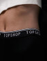 Фото #2 товара Topshop Petite branded elastic legging short in black