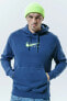 Фото #1 товара Air Sportswear Clup Hoodie Blue Standart Fit Kesim Lacivert Erkek Sweatshrit