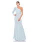 Women's Ieena One Shoulder Puff Sleeve Crepe Gown