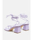 ფოტო #3 პროდუქტის Women's Spruce Tie Up Block Heel Sandals