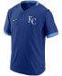 Фото #3 товара Men's Royal, Light Blue Kansas City Royals Authentic Collection Short Sleeve Hot Pullover Jacket