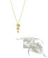 Фото #2 товара ADORNIA 14K Gold-Plated 3-Petal Necklace