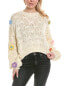 Фото #2 товара Beulah Flower Linen-Blend Sweater Women's All