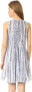 Фото #3 товара Shoshanna 241397 Womens Sleeveless V-Neck Ayanna A-Line Dress Blue/Multi Size 10